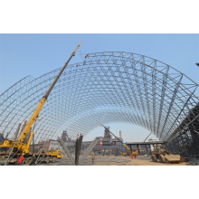 Steel Space Frame Coal Storages Construction Building Dome Roof